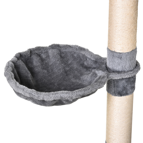 Katloom Large Cat Condo Activity Tree with Scratching Posts, Hammock and Beds - Grey