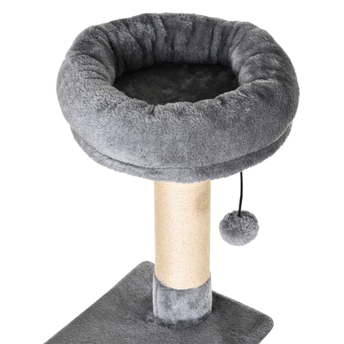Katloom Large Cat Condo Activity Tree with Scratching Posts, Hammock and Beds - Grey