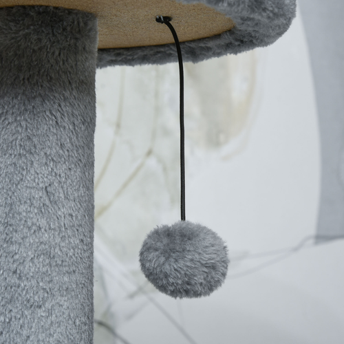 Katloom Medium Cat Tree with Bed and Scratching Posts - Grey