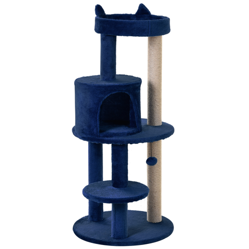 Katloom Medium Cat Tree with Bed and Scratching Posts - Blue